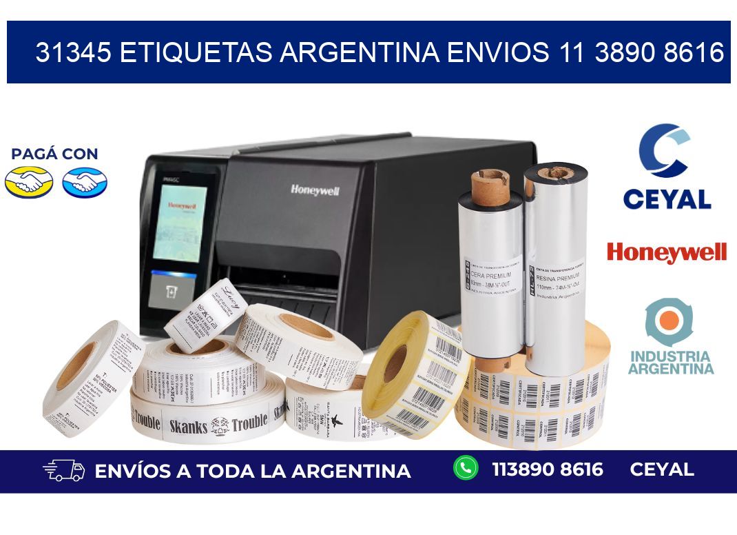 31345 ETIQUETAS ARGENTINA ENVIOS 11 3890 8616