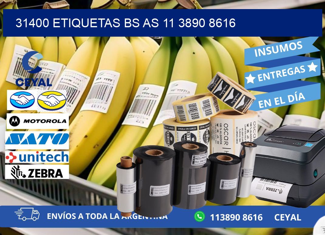 31400 ETIQUETAS BS AS 11 3890 8616