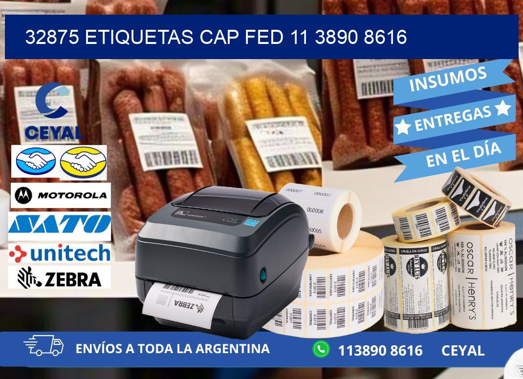 32875 ETIQUETAS CAP FED 11 3890 8616
