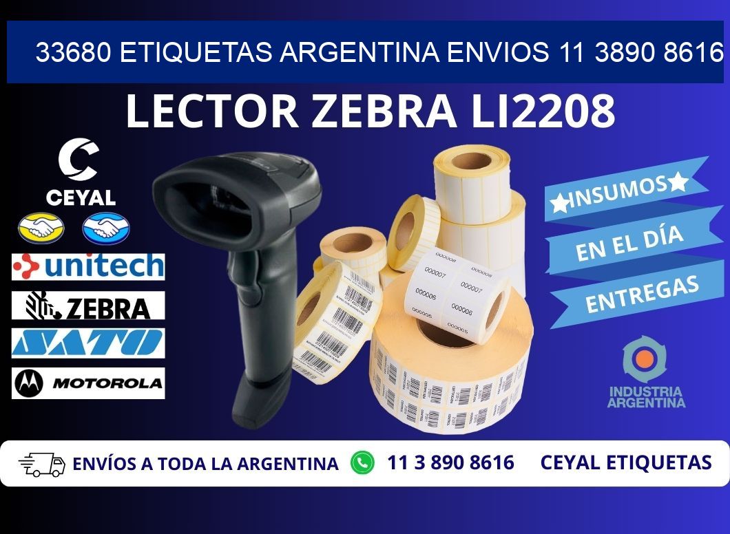 33680 ETIQUETAS ARGENTINA ENVIOS 11 3890 8616