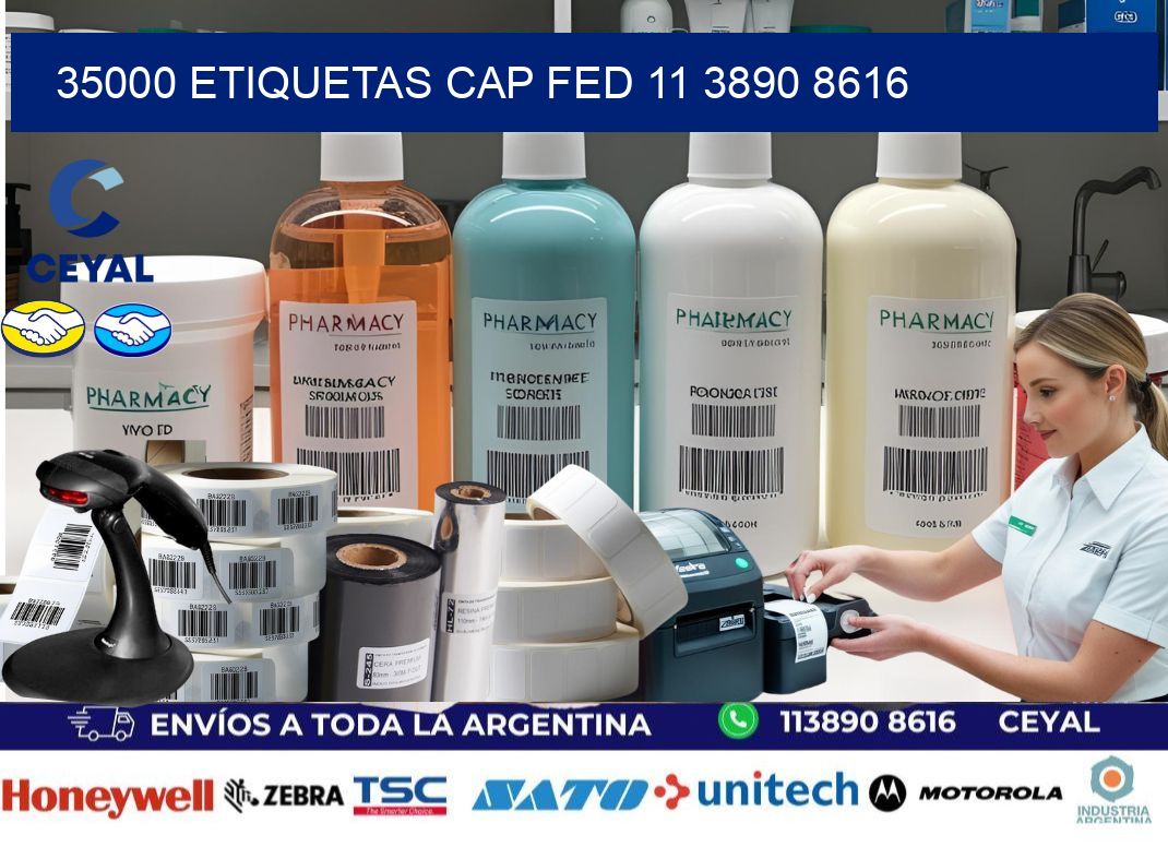 35000 ETIQUETAS CAP FED 11 3890 8616