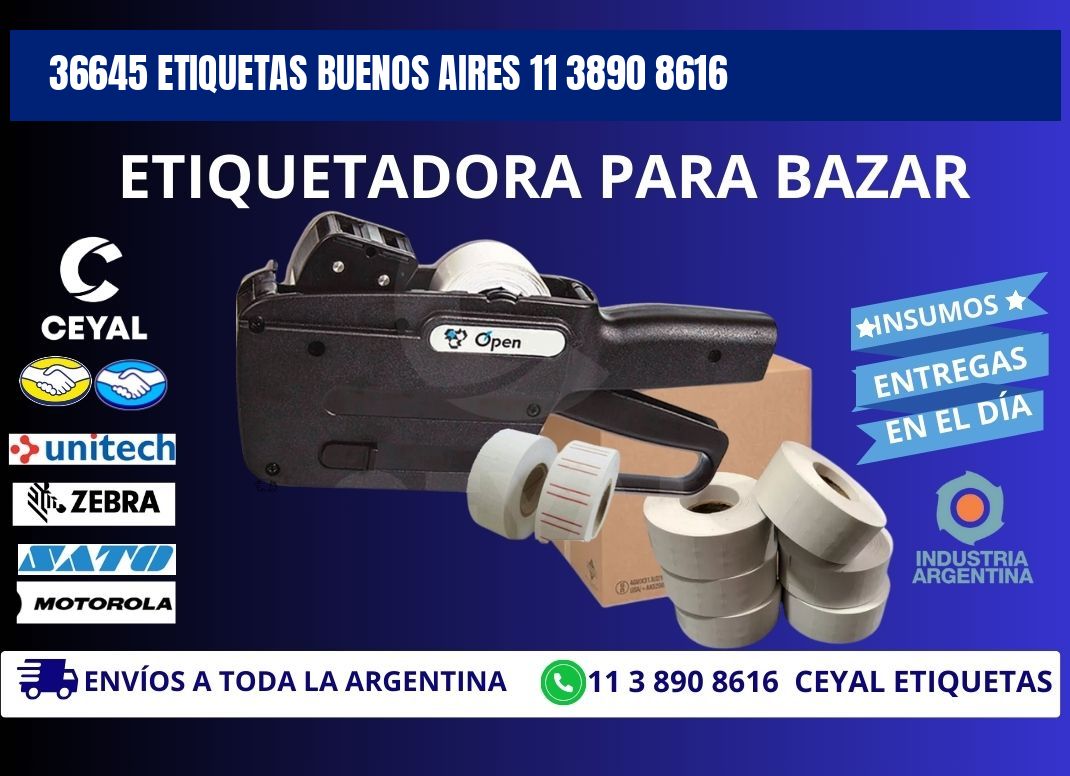 36645 ETIQUETAS BUENOS AIRES 11 3890 8616