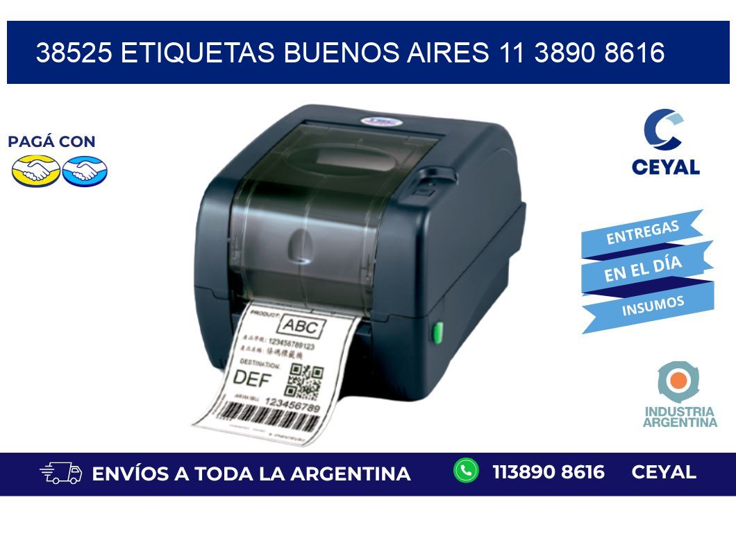 38525 ETIQUETAS BUENOS AIRES 11 3890 8616