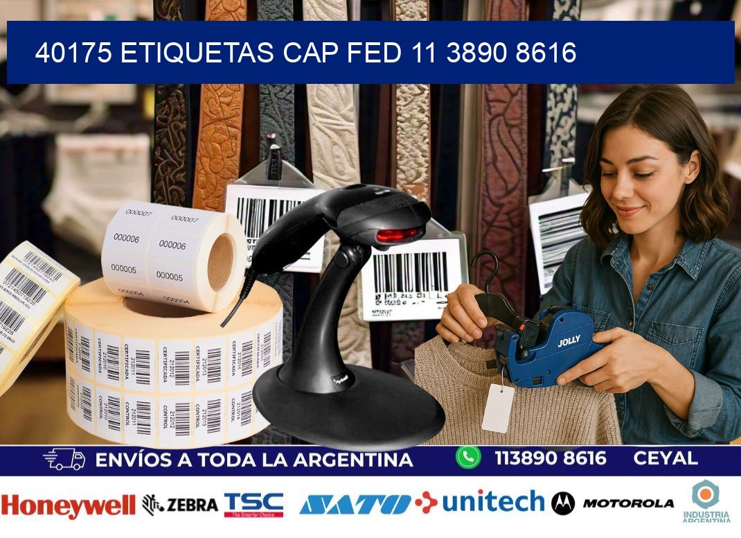 40175 ETIQUETAS CAP FED 11 3890 8616
