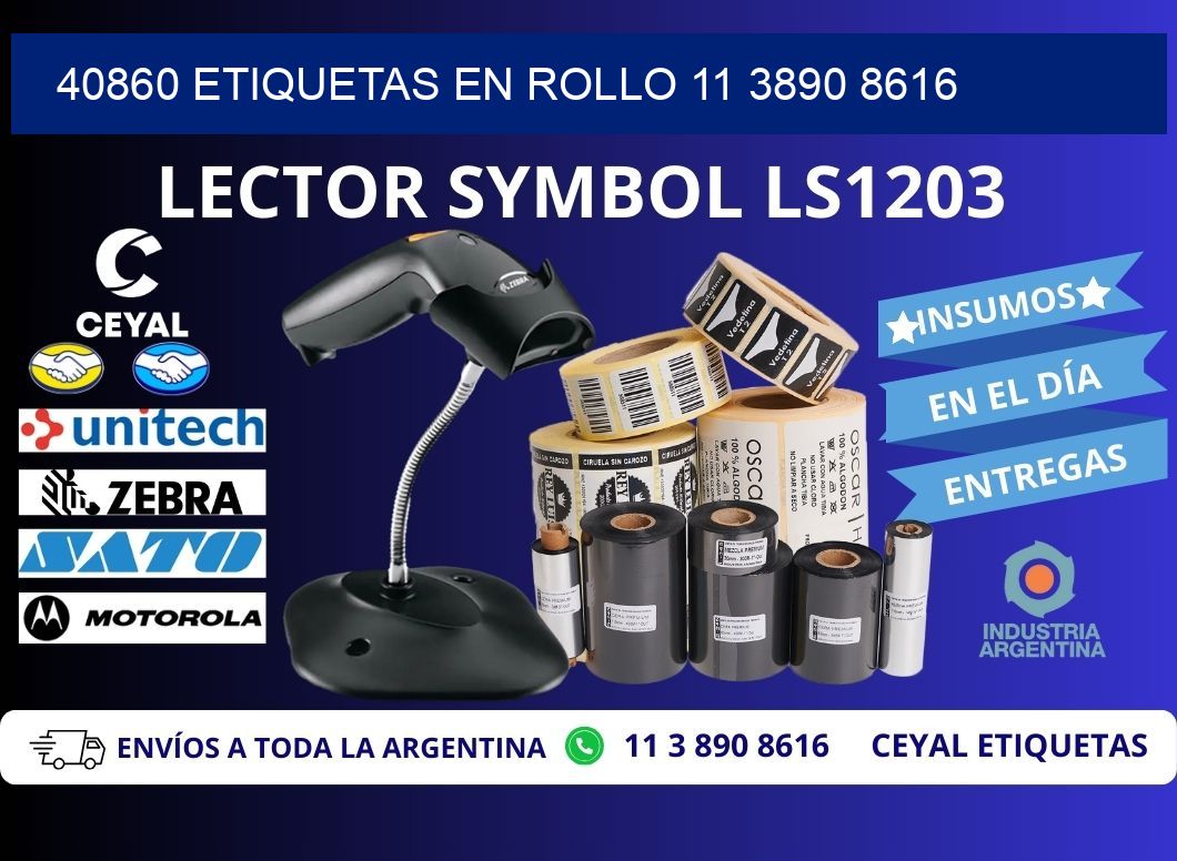 40860 ETIQUETAS EN ROLLO 11 3890 8616