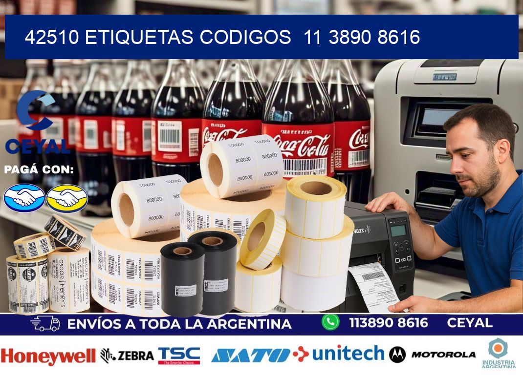 42510 ETIQUETAS CODIGOS  11 3890 8616