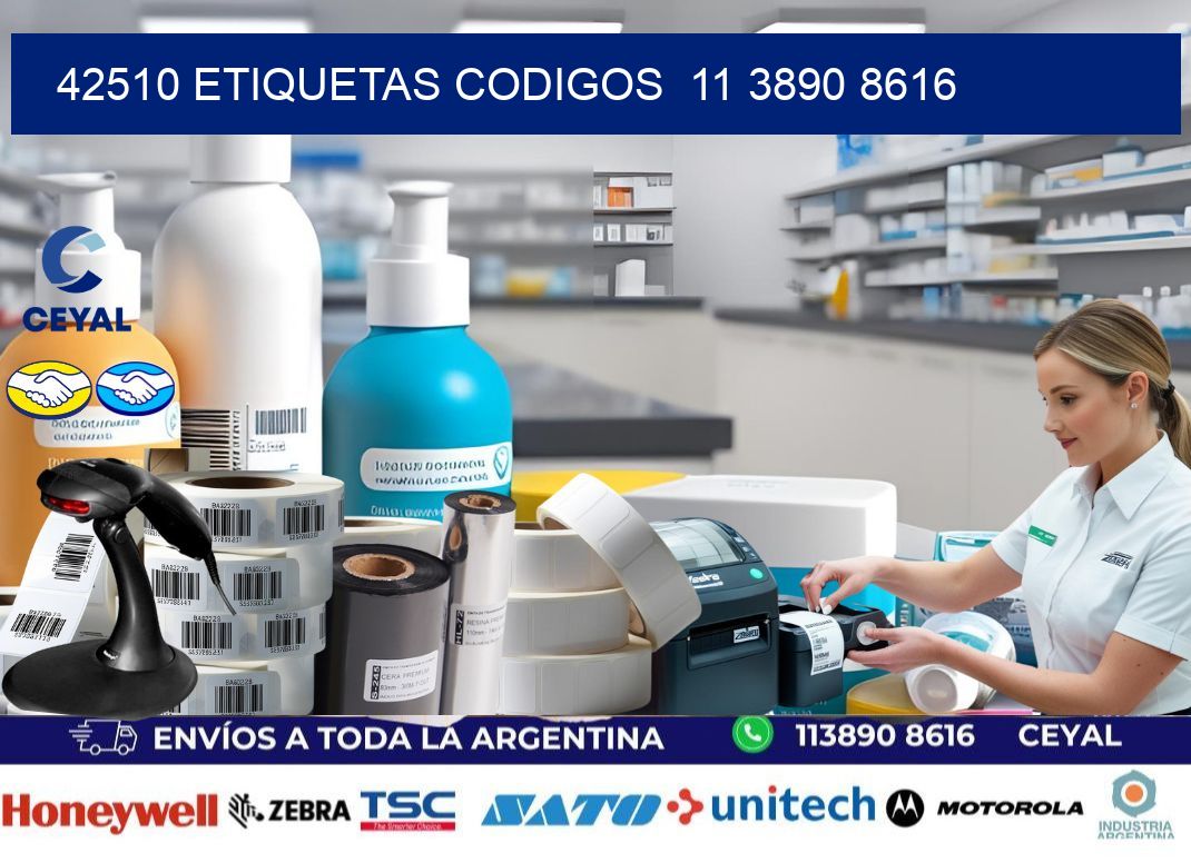 42510 ETIQUETAS CODIGOS  11 3890 8616