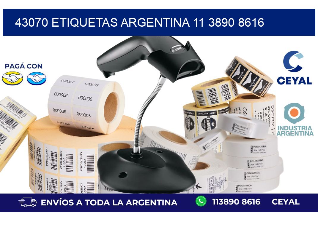 43070 ETIQUETAS ARGENTINA 11 3890 8616