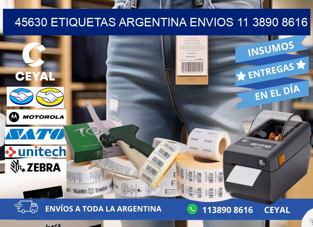 45630 ETIQUETAS ARGENTINA ENVIOS 11 3890 8616