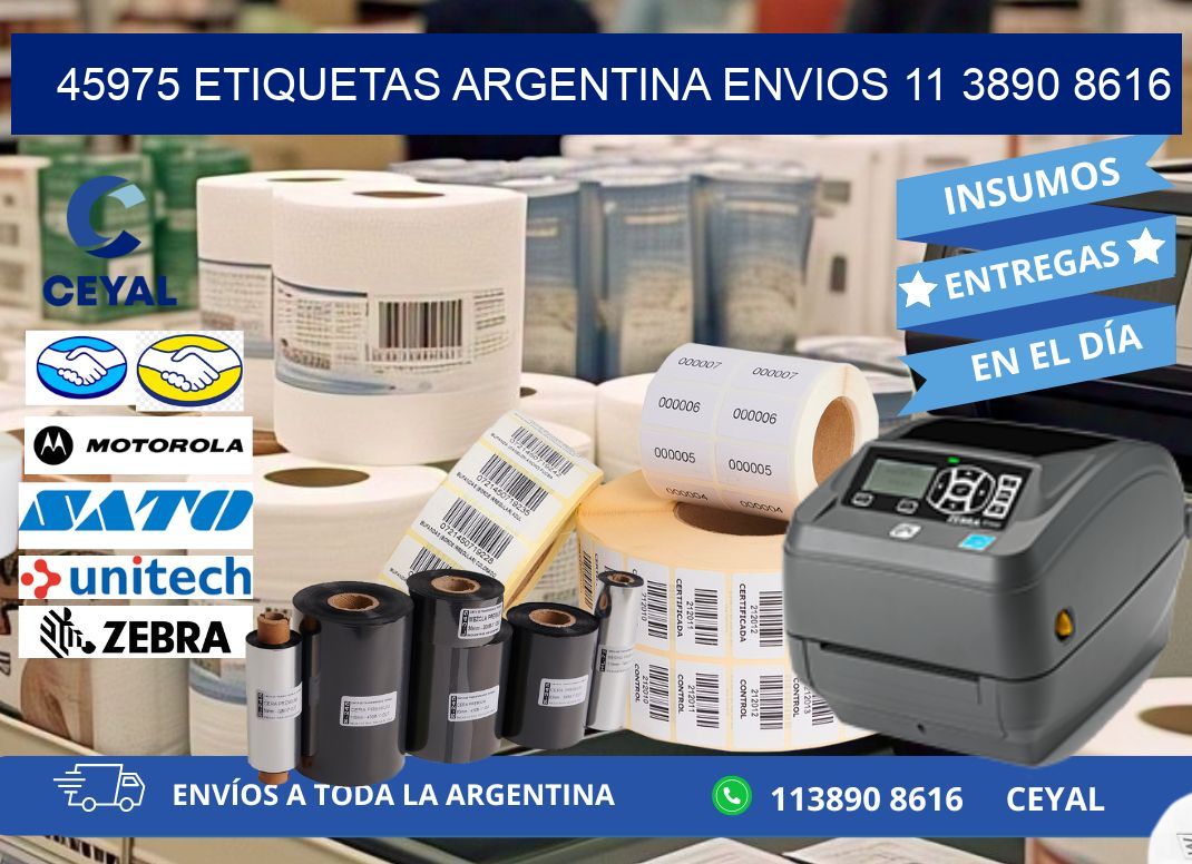 45975 ETIQUETAS ARGENTINA ENVIOS 11 3890 8616