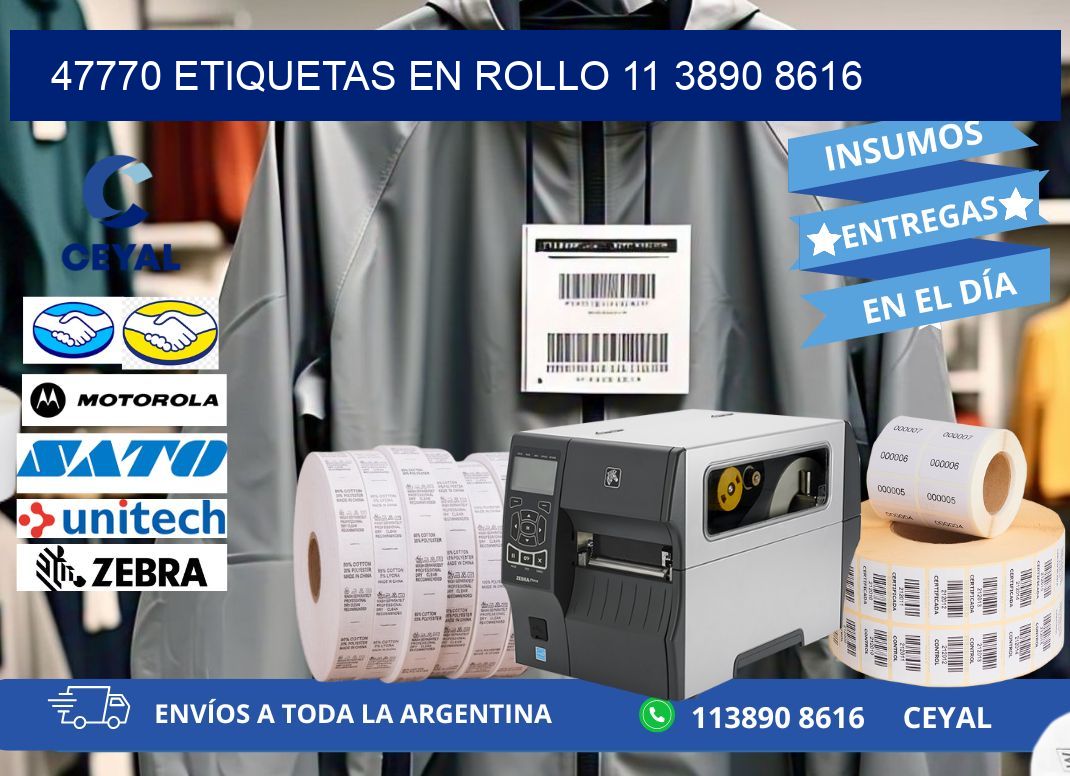 47770 ETIQUETAS EN ROLLO 11 3890 8616