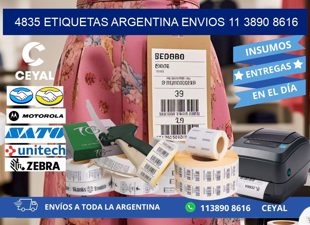 4835 ETIQUETAS ARGENTINA ENVIOS 11 3890 8616