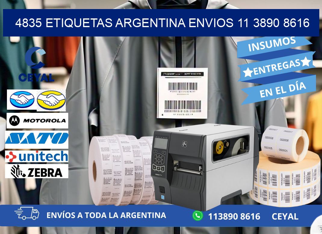 4835 ETIQUETAS ARGENTINA ENVIOS 11 3890 8616
