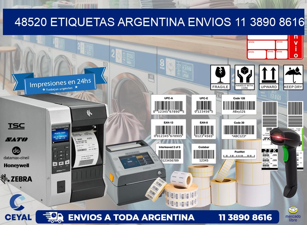48520 ETIQUETAS ARGENTINA ENVIOS 11 3890 8616