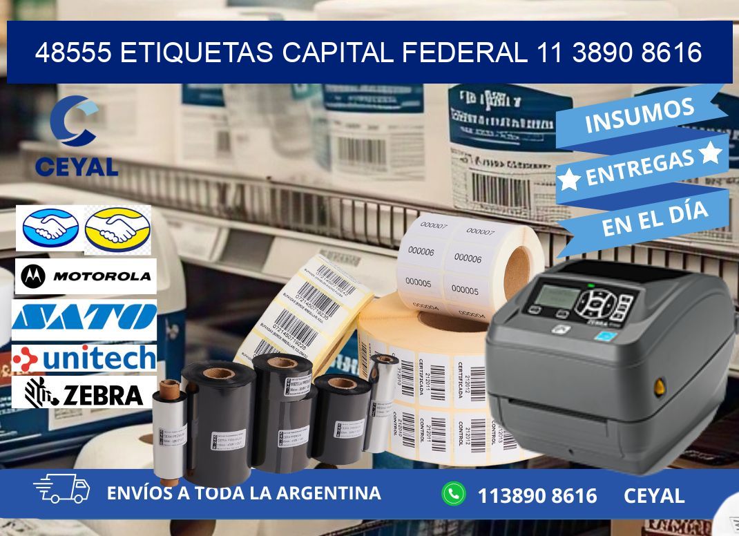 48555 ETIQUETAS CAPITAL FEDERAL 11 3890 8616
