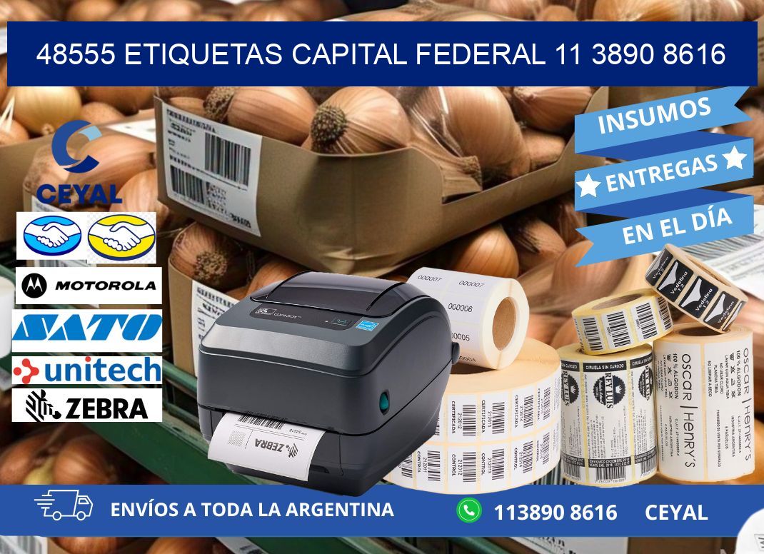 48555 ETIQUETAS CAPITAL FEDERAL 11 3890 8616