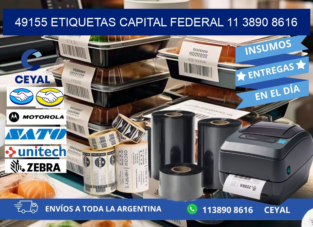 49155 ETIQUETAS CAPITAL FEDERAL 11 3890 8616