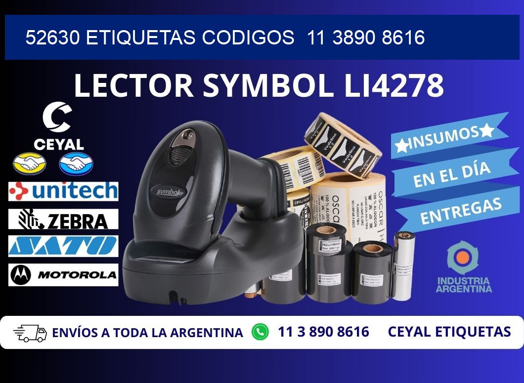 52630 ETIQUETAS CODIGOS  11 3890 8616