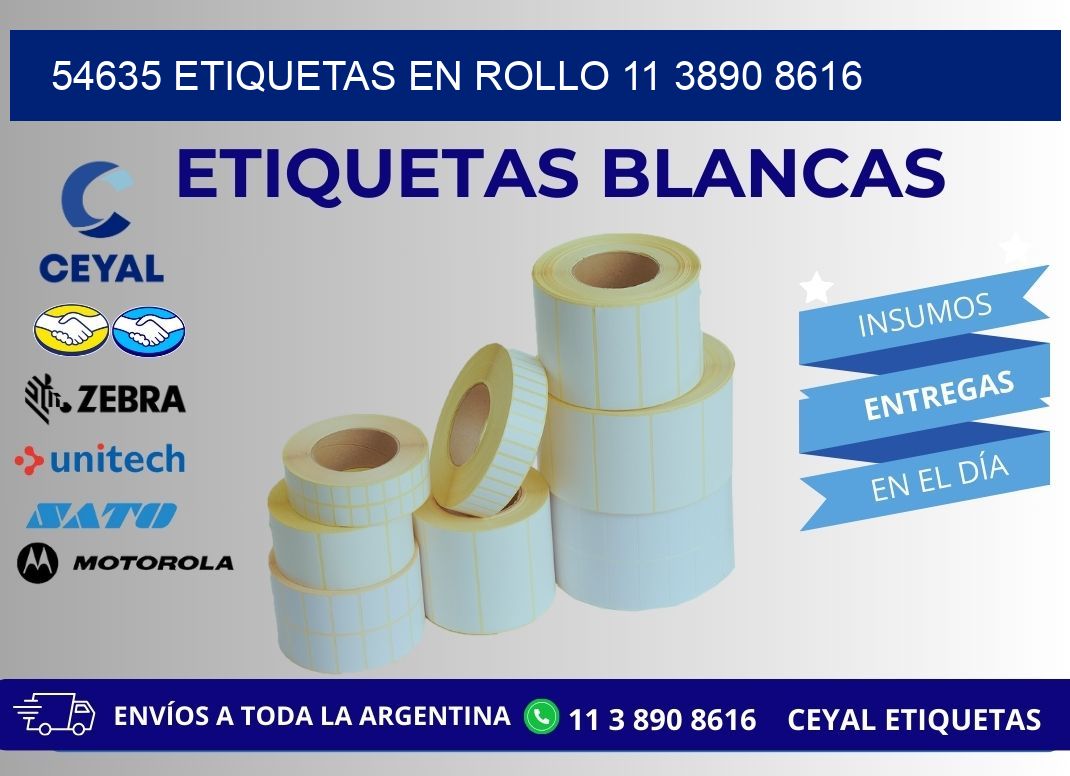 54635 ETIQUETAS EN ROLLO 11 3890 8616