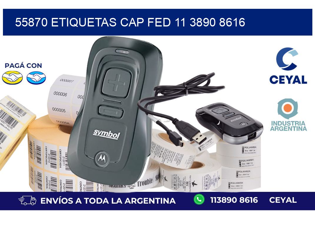 55870 ETIQUETAS CAP FED 11 3890 8616