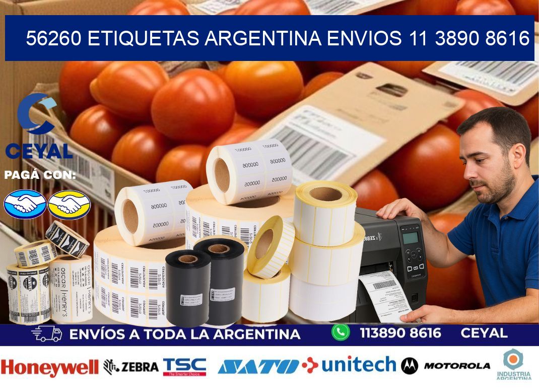 56260 ETIQUETAS ARGENTINA ENVIOS 11 3890 8616