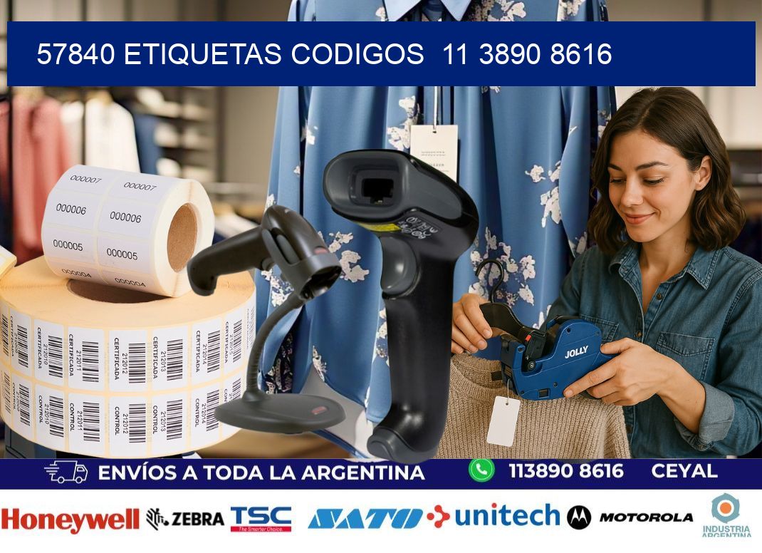 57840 ETIQUETAS CODIGOS  11 3890 8616