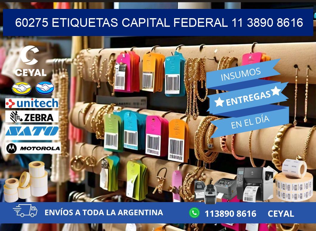 60275 ETIQUETAS CAPITAL FEDERAL 11 3890 8616