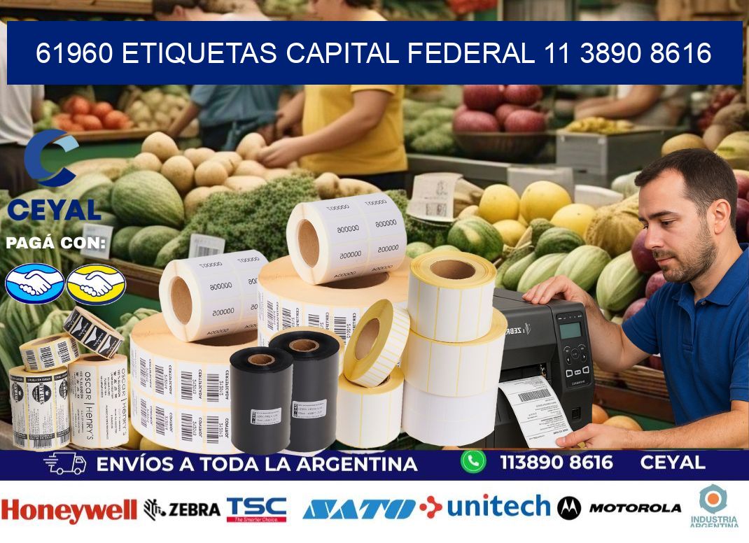 61960 ETIQUETAS CAPITAL FEDERAL 11 3890 8616