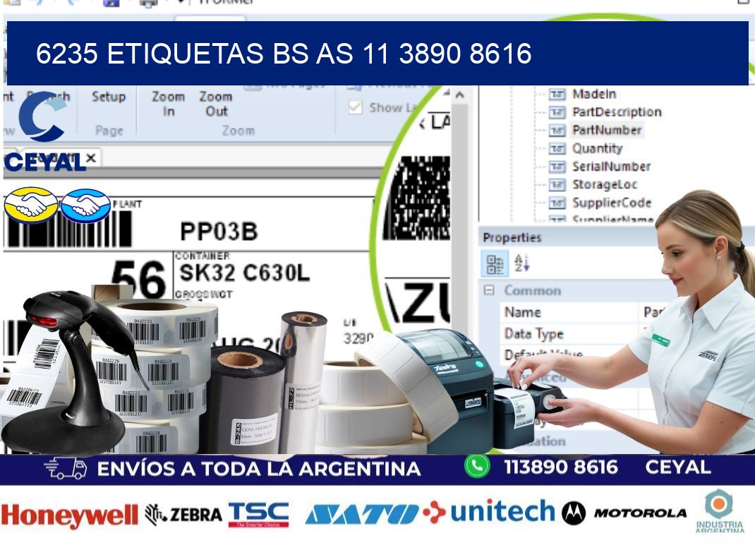 6235 ETIQUETAS BS AS 11 3890 8616