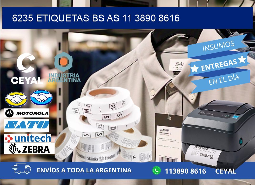 6235 ETIQUETAS BS AS 11 3890 8616