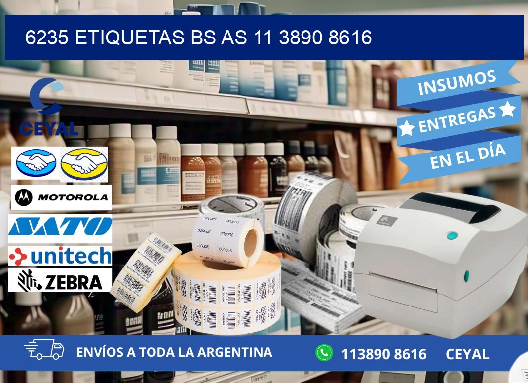 6235 ETIQUETAS BS AS 11 3890 8616
