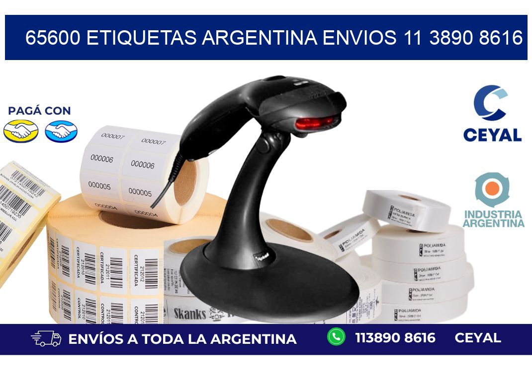 65600 ETIQUETAS ARGENTINA ENVIOS 11 3890 8616