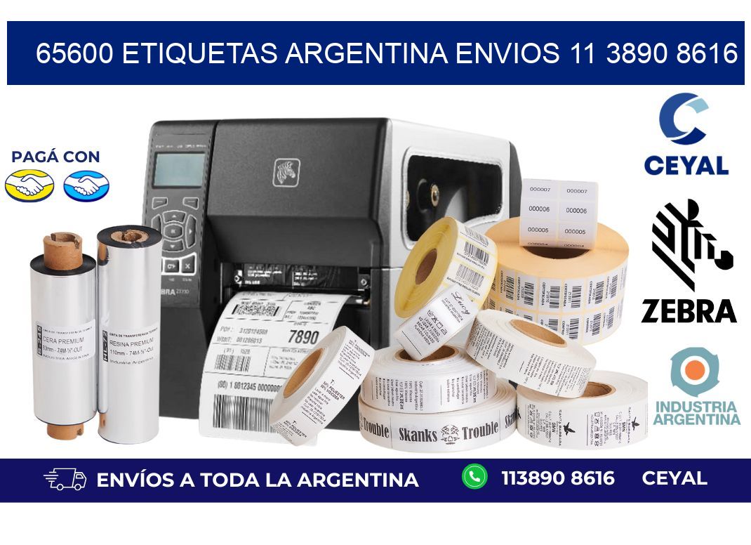 65600 ETIQUETAS ARGENTINA ENVIOS 11 3890 8616