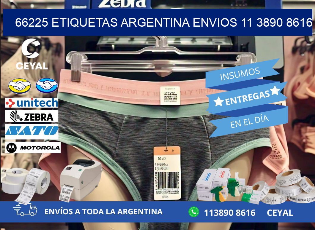 66225 ETIQUETAS ARGENTINA ENVIOS 11 3890 8616