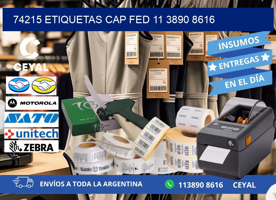 74215 ETIQUETAS CAP FED 11 3890 8616