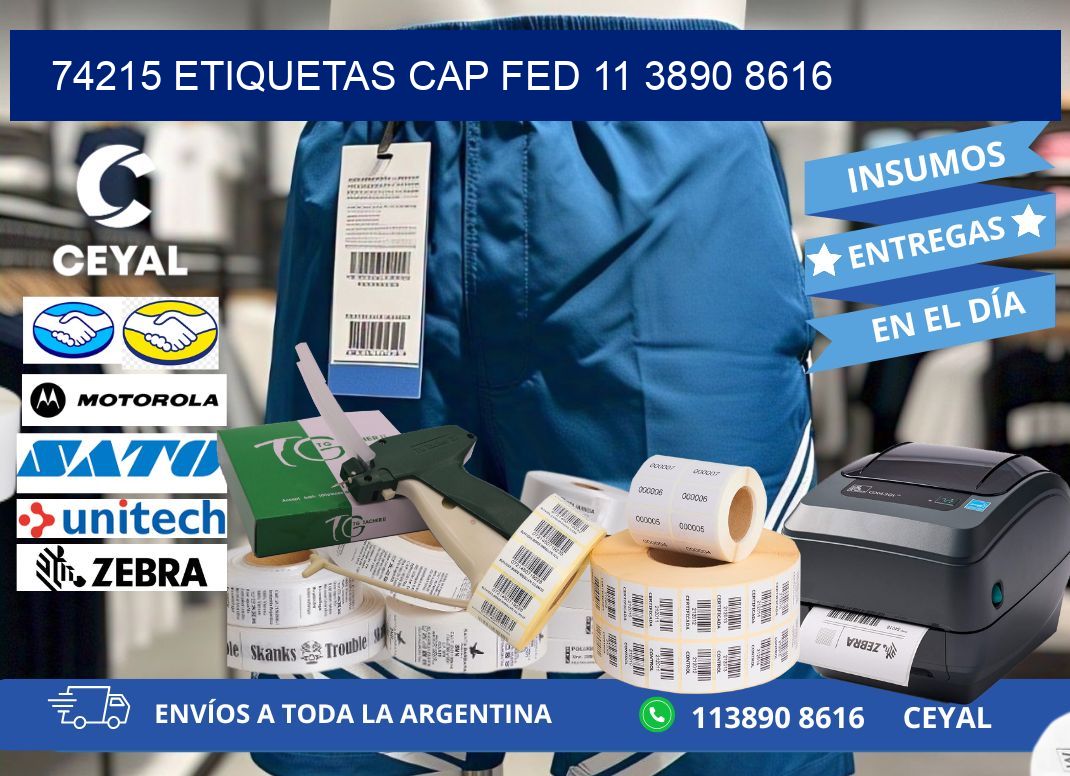 74215 ETIQUETAS CAP FED 11 3890 8616