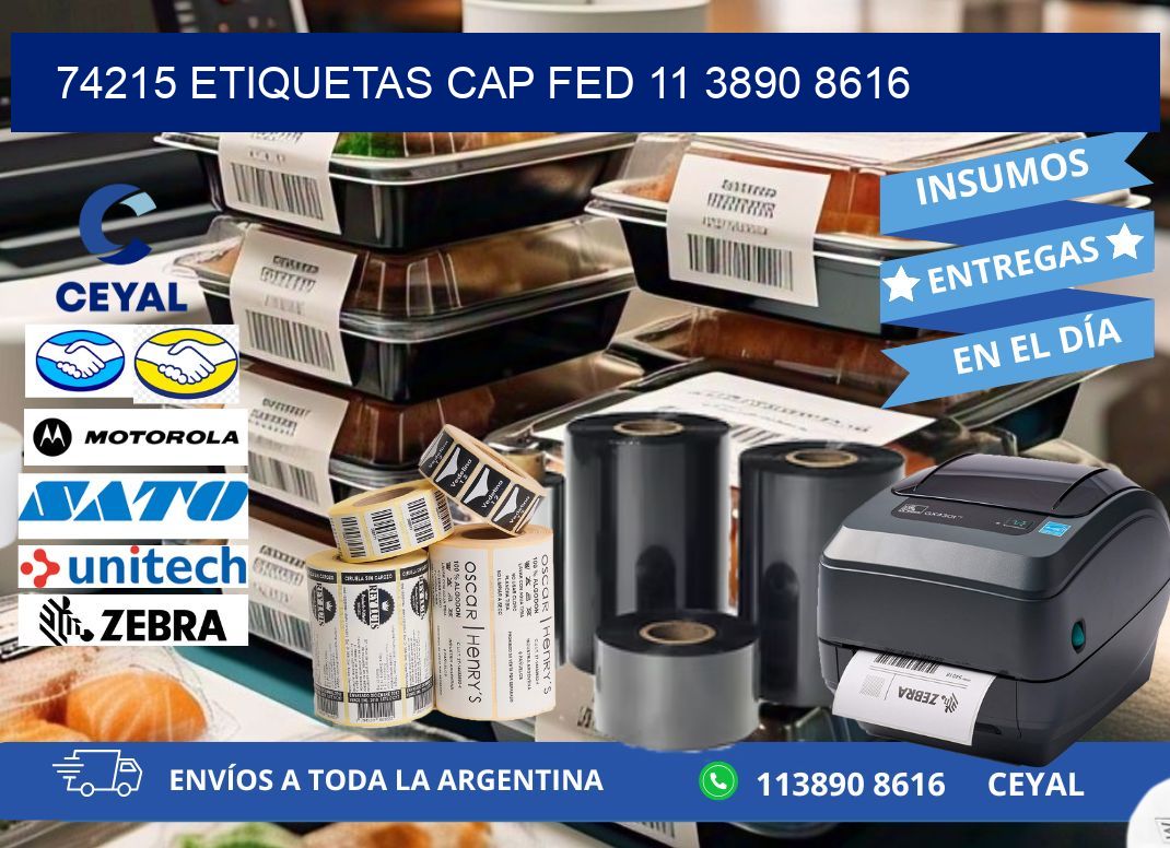 74215 ETIQUETAS CAP FED 11 3890 8616