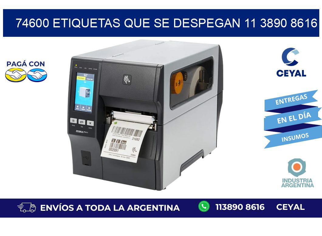 74600 ETIQUETAS QUE SE DESPEGAN 11 3890 8616