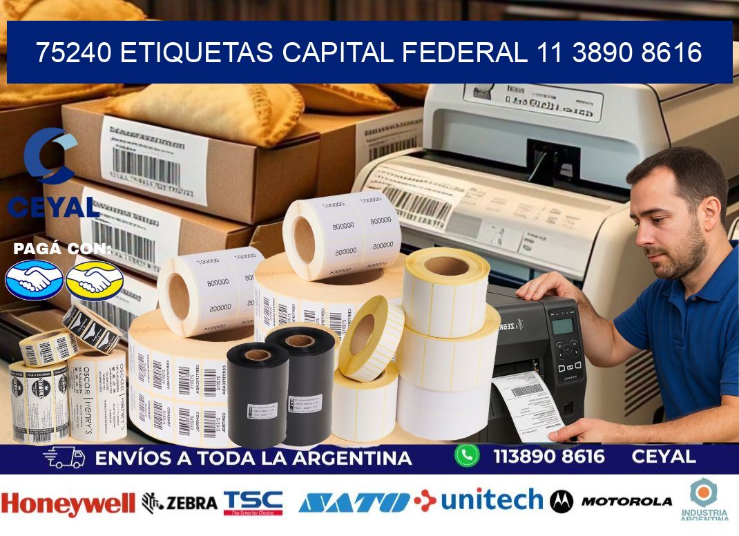 75240 ETIQUETAS CAPITAL FEDERAL 11 3890 8616