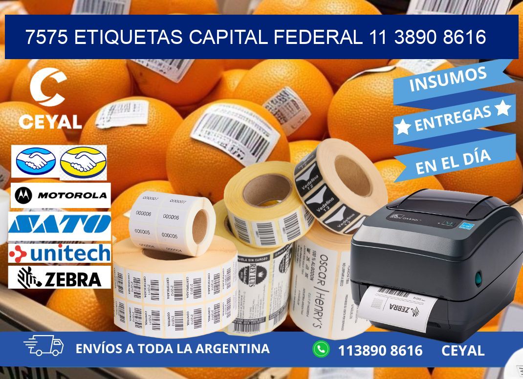 7575 ETIQUETAS CAPITAL FEDERAL 11 3890 8616