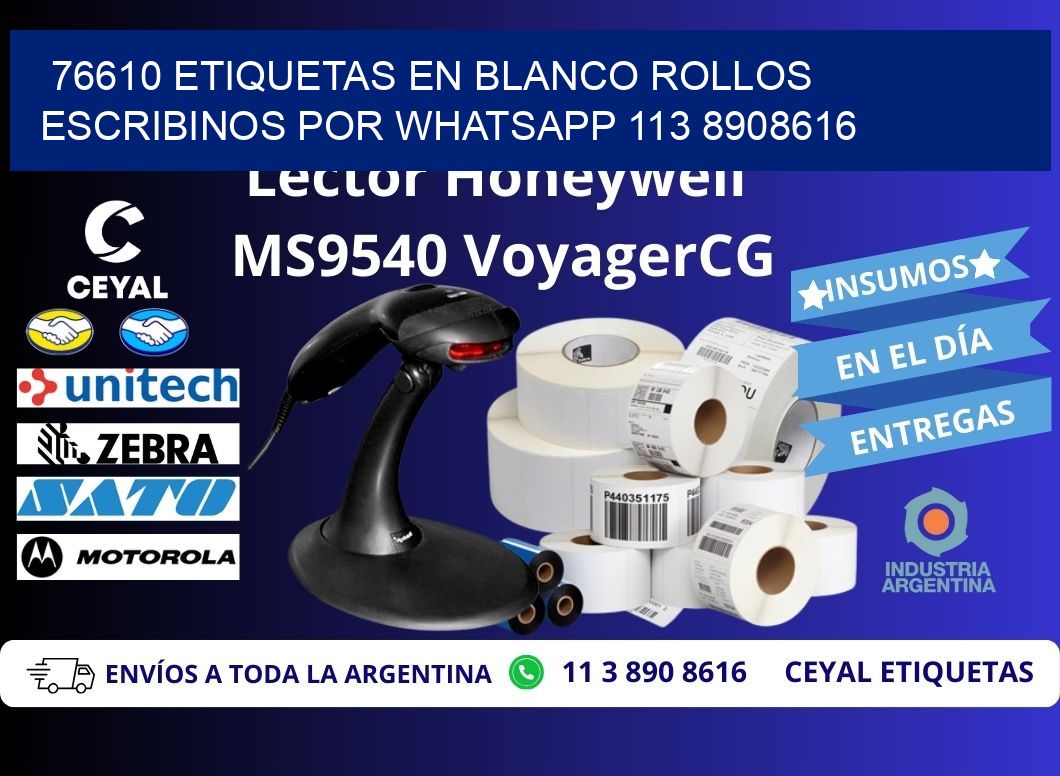 76610 ETIQUETAS EN BLANCO ROLLOS ESCRIBINOS POR WHATSAPP 113 8908616