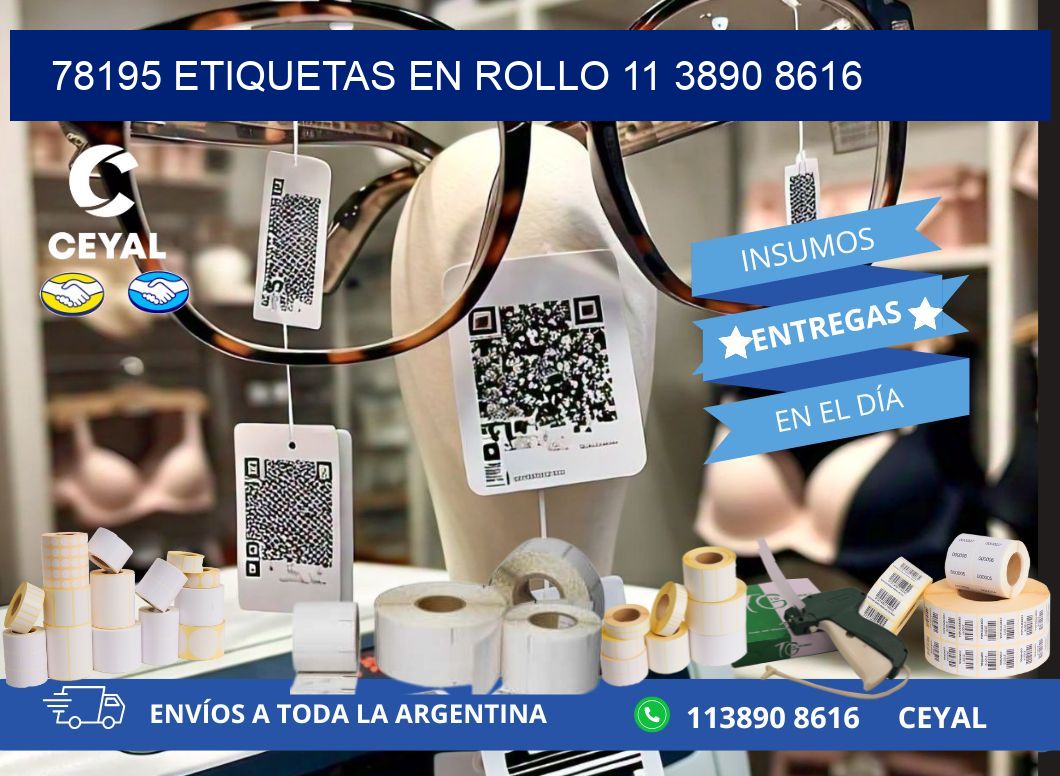 78195 ETIQUETAS EN ROLLO 11 3890 8616