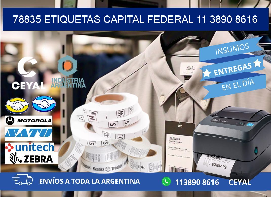 78835 ETIQUETAS CAPITAL FEDERAL 11 3890 8616