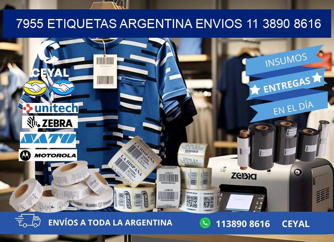 7955 ETIQUETAS ARGENTINA ENVIOS 11 3890 8616