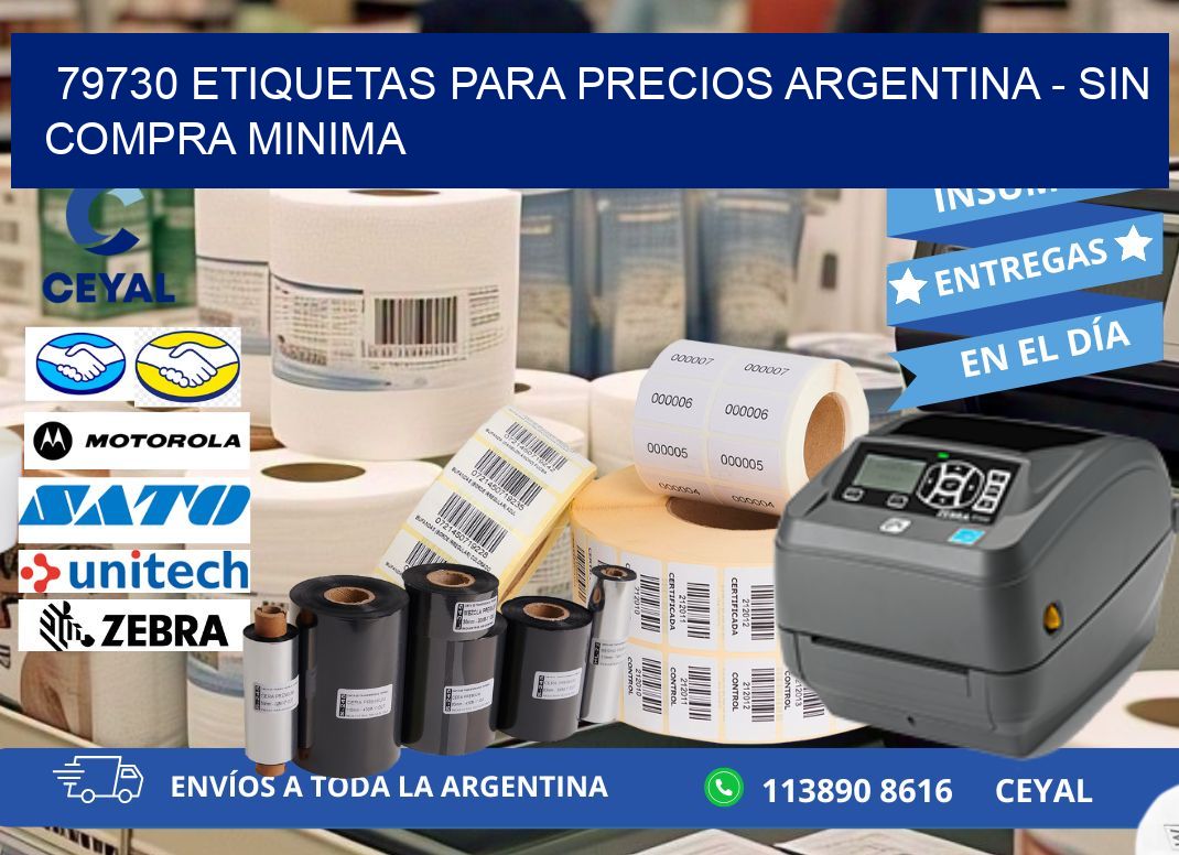 79730 ETIQUETAS PARA PRECIOS ARGENTINA - SIN COMPRA MINIMA