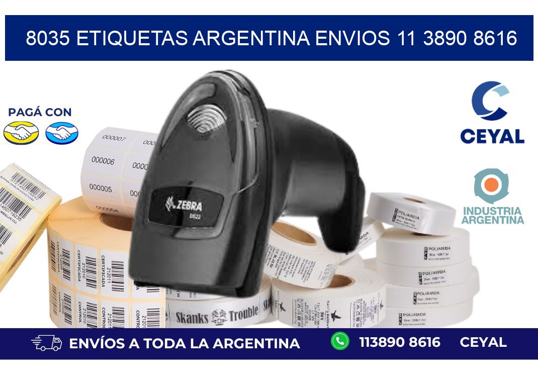 8035 ETIQUETAS ARGENTINA ENVIOS 11 3890 8616