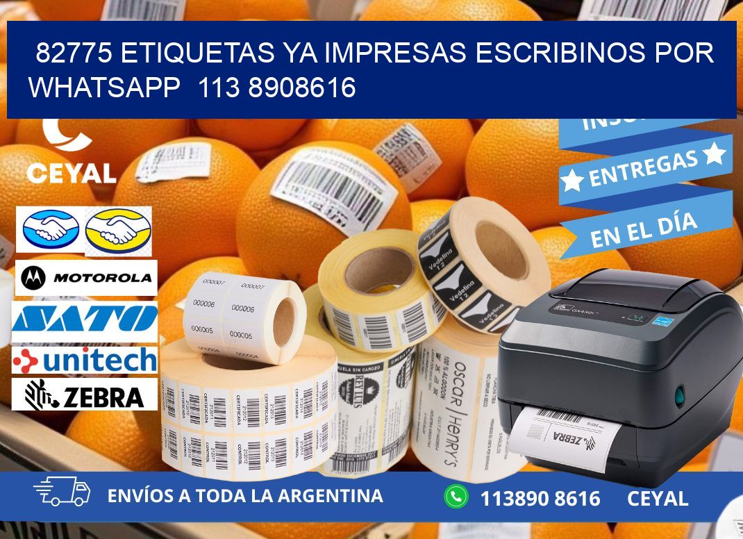 82775 ETIQUETAS YA IMPRESAS ESCRIBINOS POR WHATSAPP  113 8908616