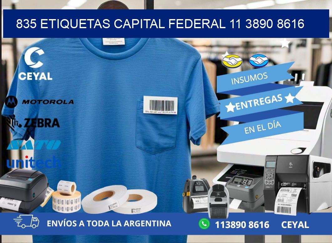 835 ETIQUETAS CAPITAL FEDERAL 11 3890 8616