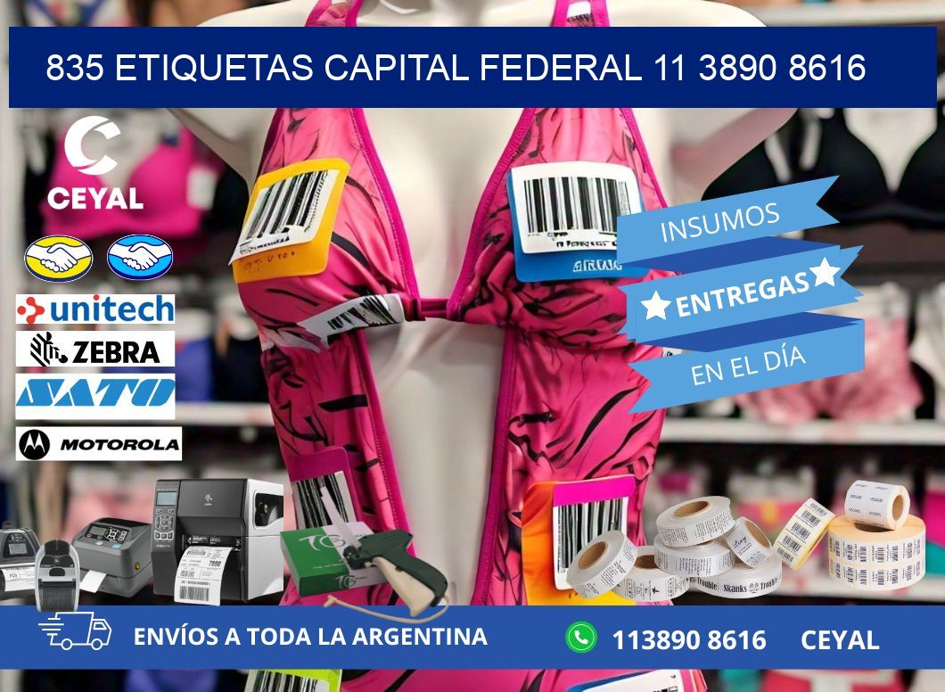 835 ETIQUETAS CAPITAL FEDERAL 11 3890 8616