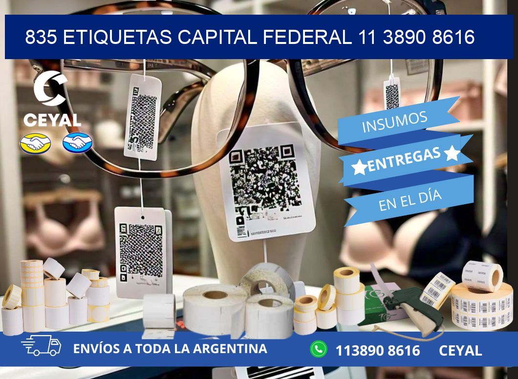 835 ETIQUETAS CAPITAL FEDERAL 11 3890 8616